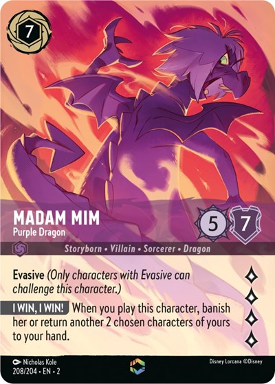 Madam Mim - Purple Dragon (Enchanted) (Enchanted) | Rise of the Floodborn #208/204
