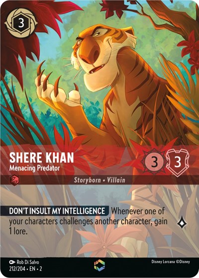 Shere Khan - Menacing Predator (Enchanted) (Enchanted) | Rise of the Floodborn #212/204