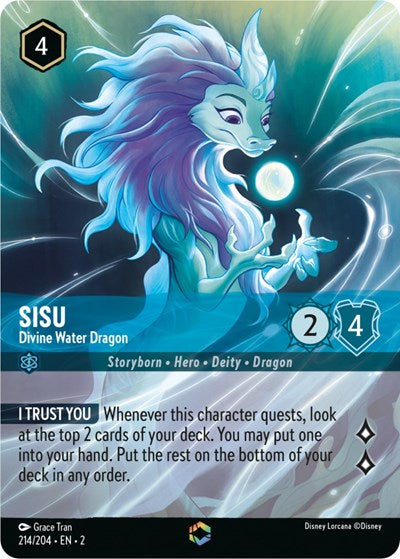 Sisu - Divine Water Dragon (Enchanted) (Enchanted) | Rise of the Floodborn #214/204