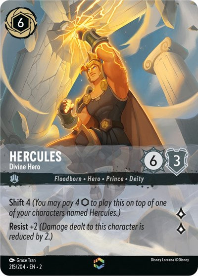 Hercules - Divine Hero (Enchanted) | Rise of the Floodborn #215/204