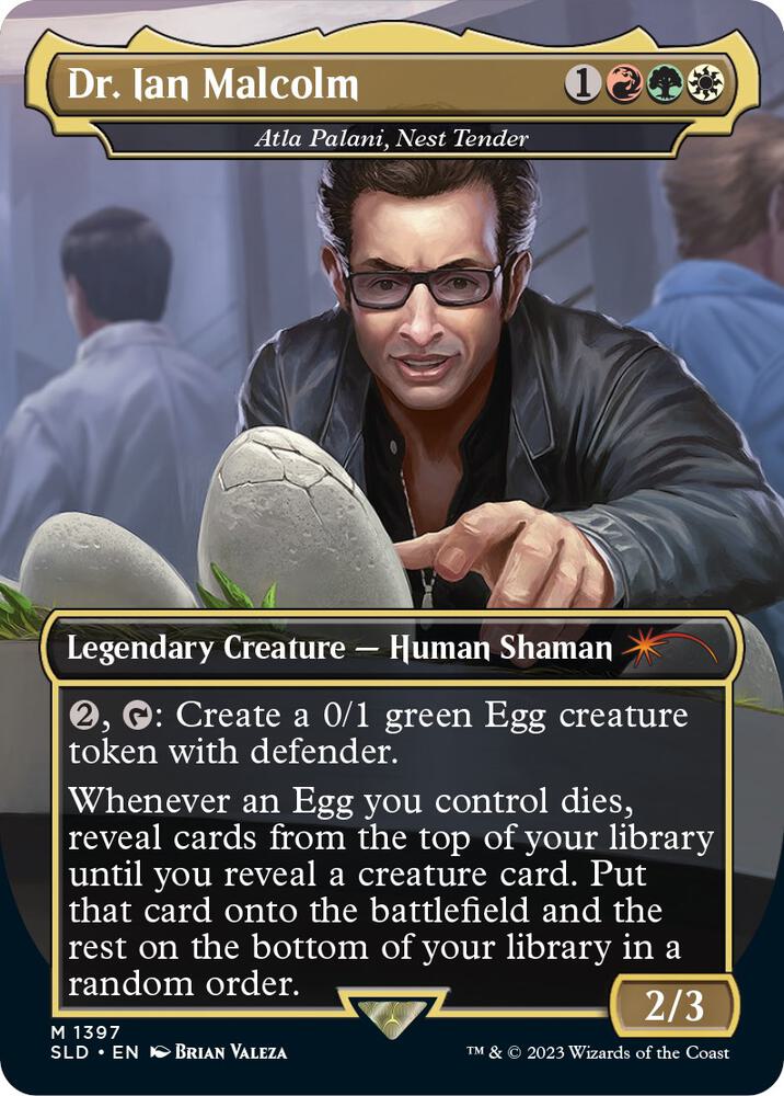 Dr. Ian Malcolm - Atla Palani, Nest Tender | Secret Lair Drop Series #1397