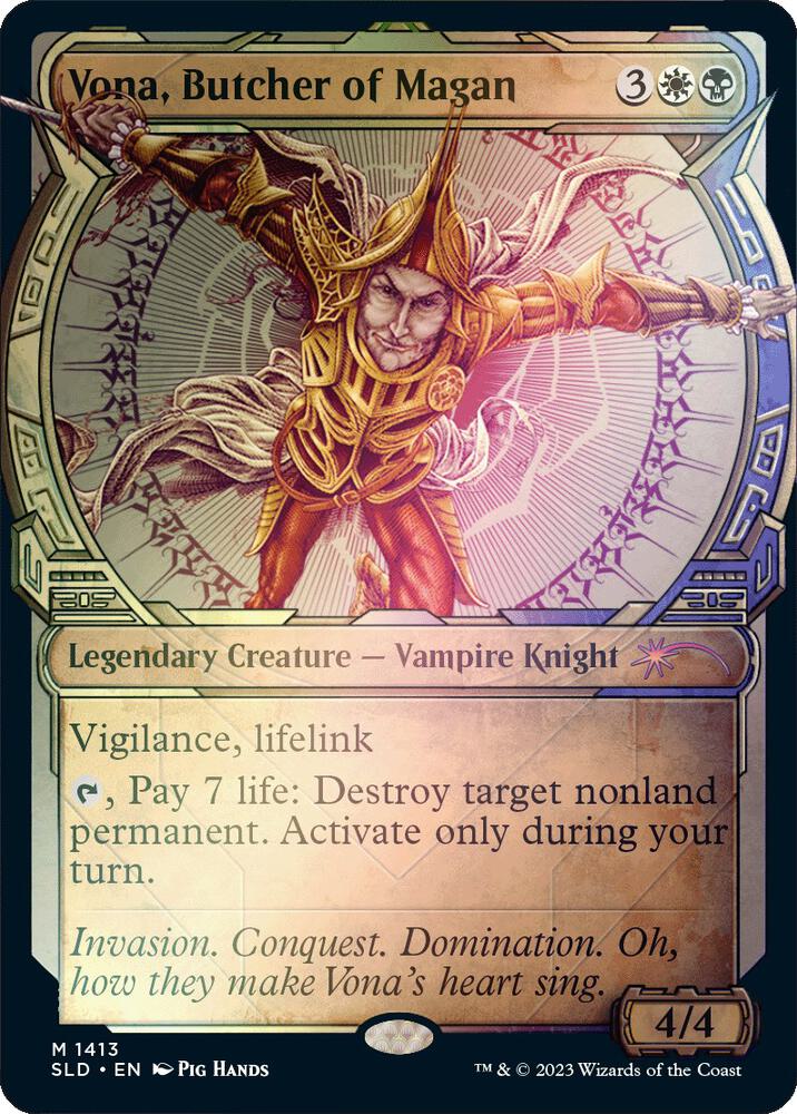 Vona, Butcher of Magan (Rainbow Foil) | Secret Lair Drop Series #1413