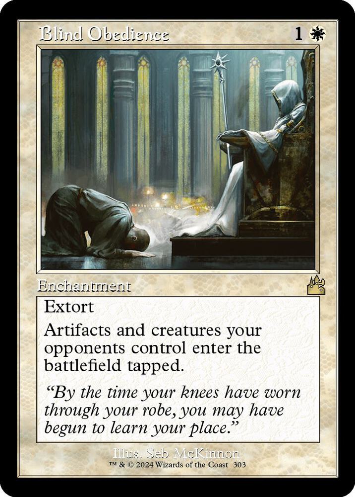 Blind Obedience (Retro Frame) | Ravnica Remastered #303