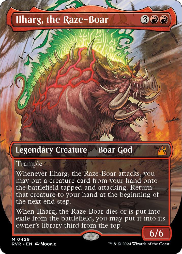 Ilharg, the Raze-Boar (Anime Borderless) | Ravnica Remastered #429