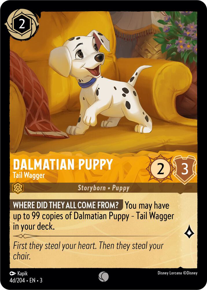 Dalmatian Puppy - Tail Wagger (4d/204) | Into the Inklands #4d/204