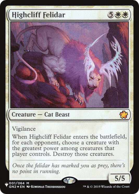 Highcliff Felidar | The List Reprints #001/064