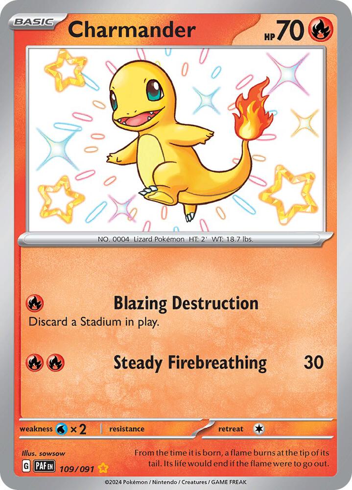 Charmander - 109/091 | SV: Paldean Fates #109/091