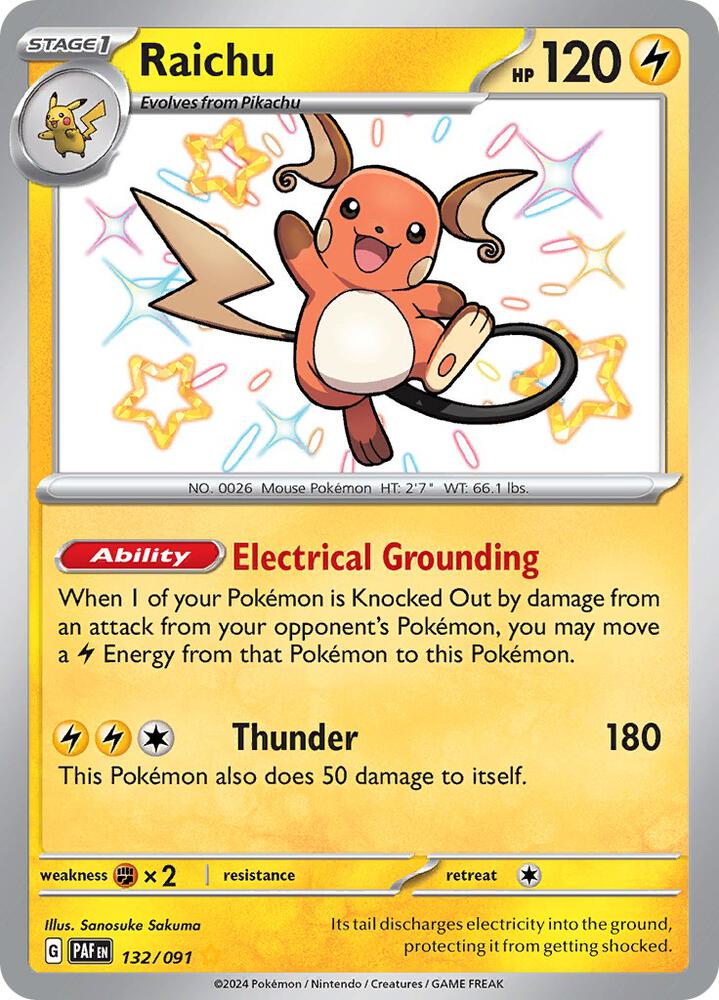 Raichu - 132/091 | SV: Paldean Fates #132/091