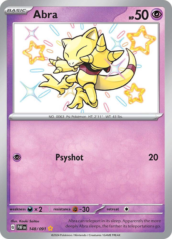 Abra | SV: Paldean Fates #148/091