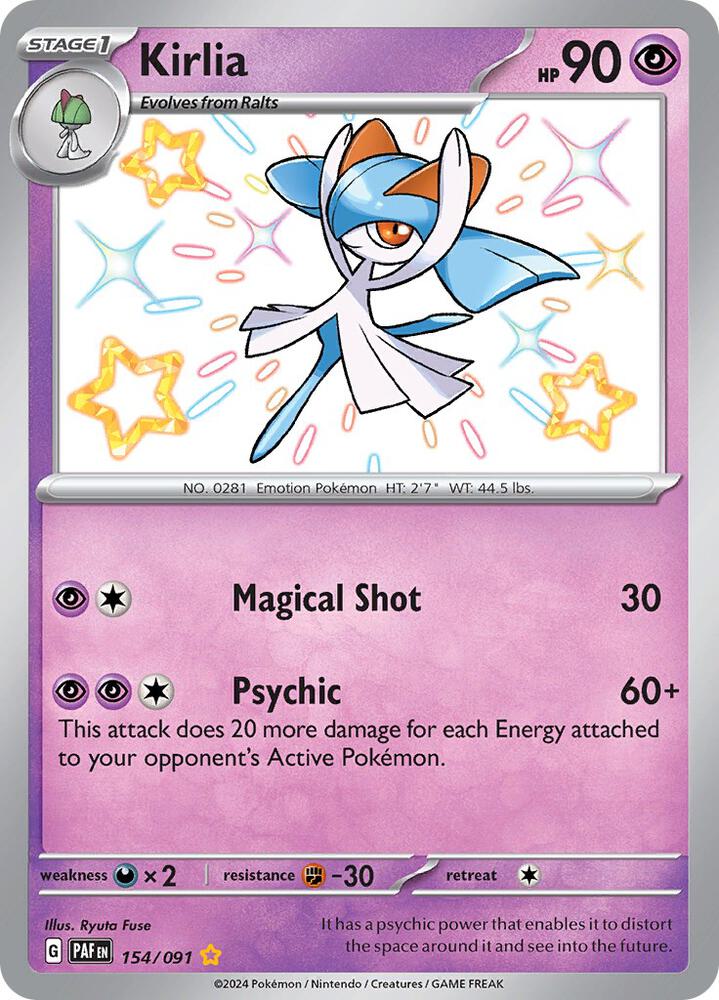 Kirlia - 154/091 | SV: Paldean Fates #154/091