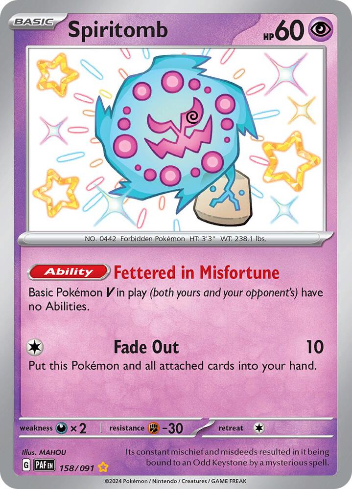 Spiritomb | SV: Paldean Fates #158/091
