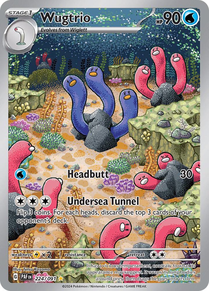 Wugtrio - 224/091 | SV: Paldean Fates #224/091