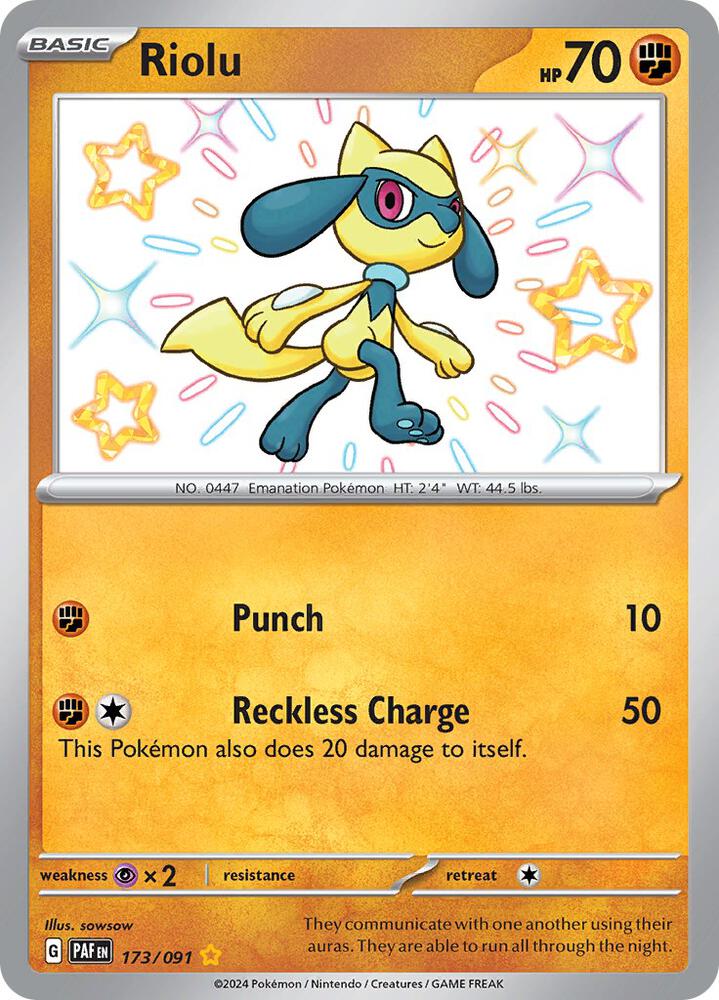 Riolu | SV: Paldean Fates #173/091