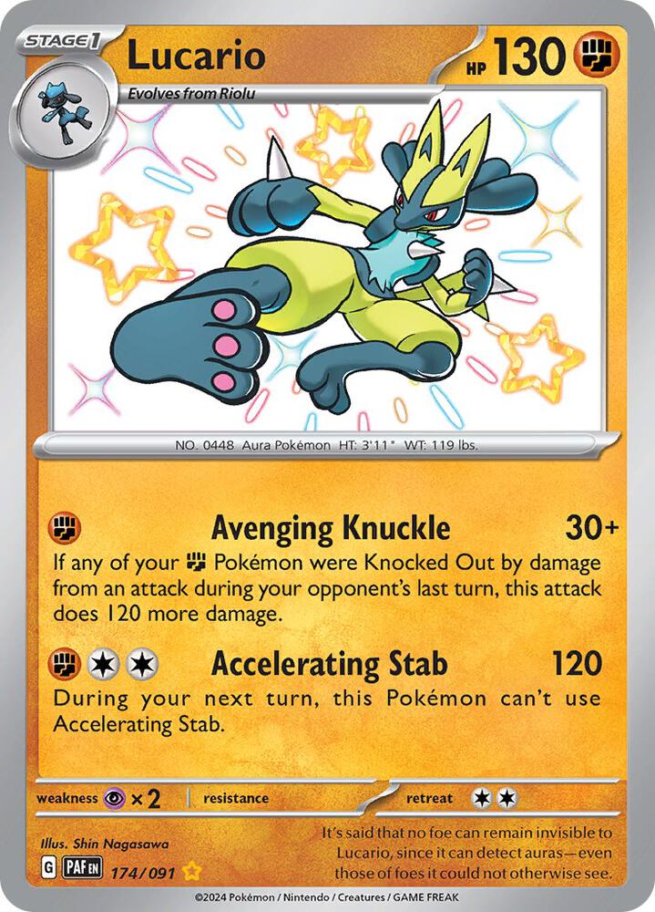 Lucario | SV: Paldean Fates #174/091