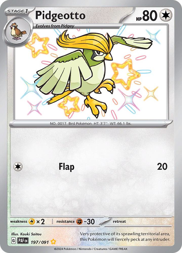 Pidgeotto | SV: Paldean Fates #197/091