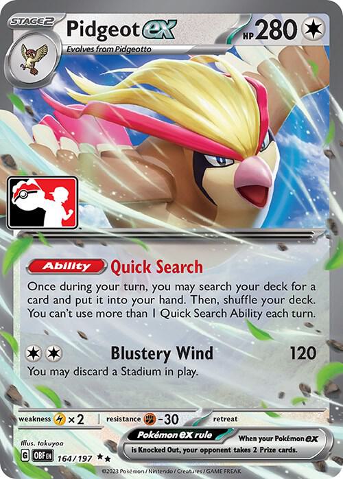 Pidgeot ex | Prize Pack Series Cards #164/197