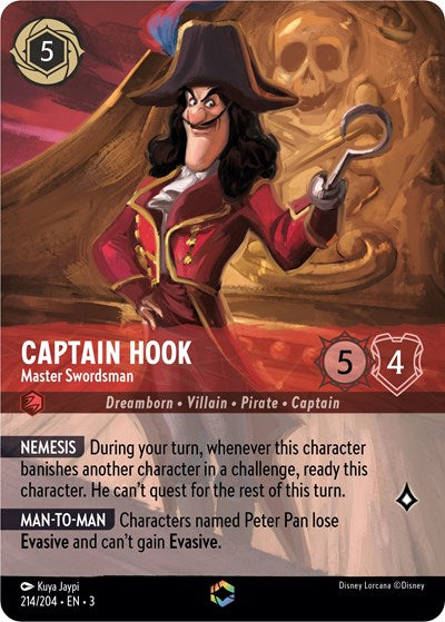 Captain Hook - Master Swordsman (Enchanted) (Enchanted) | Into the Inklands #214/204