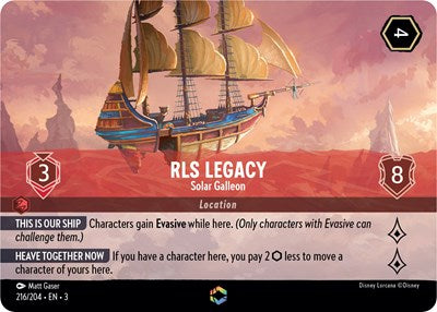 RLS Legacy - Solar Galleon (Enchanted) (Enchanted) | Into the Inklands #216/204