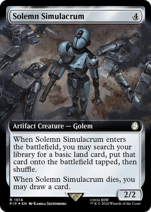 Solemn Simulacrum (Extended Art) (Surge Foil) | Universes Beyond: Fallout #1014