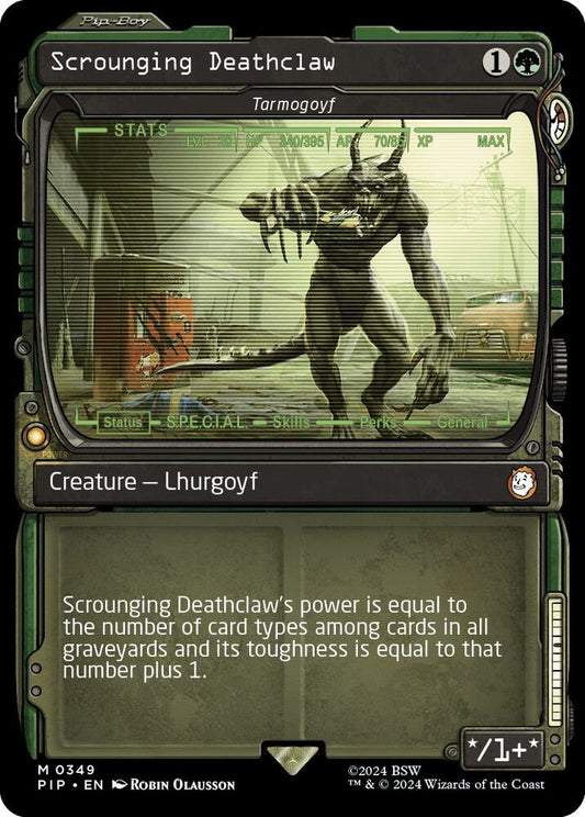Scrounging Deathclaw - Tarmogoyf (Showcase) | Universes Beyond: Fallout #349