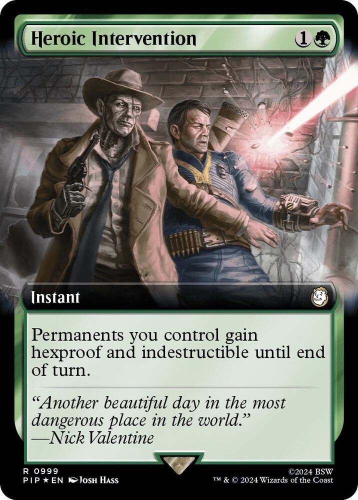 Heroic Intervention (Extended Art) (Surge Foil) | Universes Beyond: Fallout #999