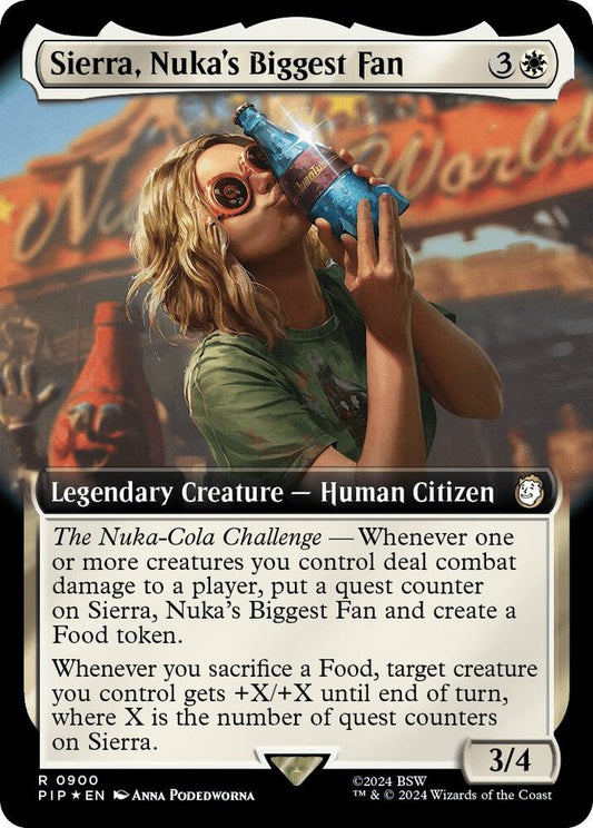 Sierra, Nuka's Biggest Fan (Extended Art) (Surge Foil) | Universes Beyond: Fallout #900
