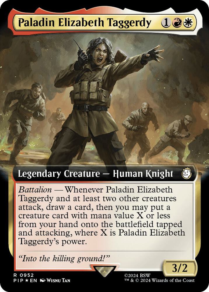 Paladin Elizabeth Taggerdy (Extended Art) (Surge Foil) | Universes Beyond: Fallout #952