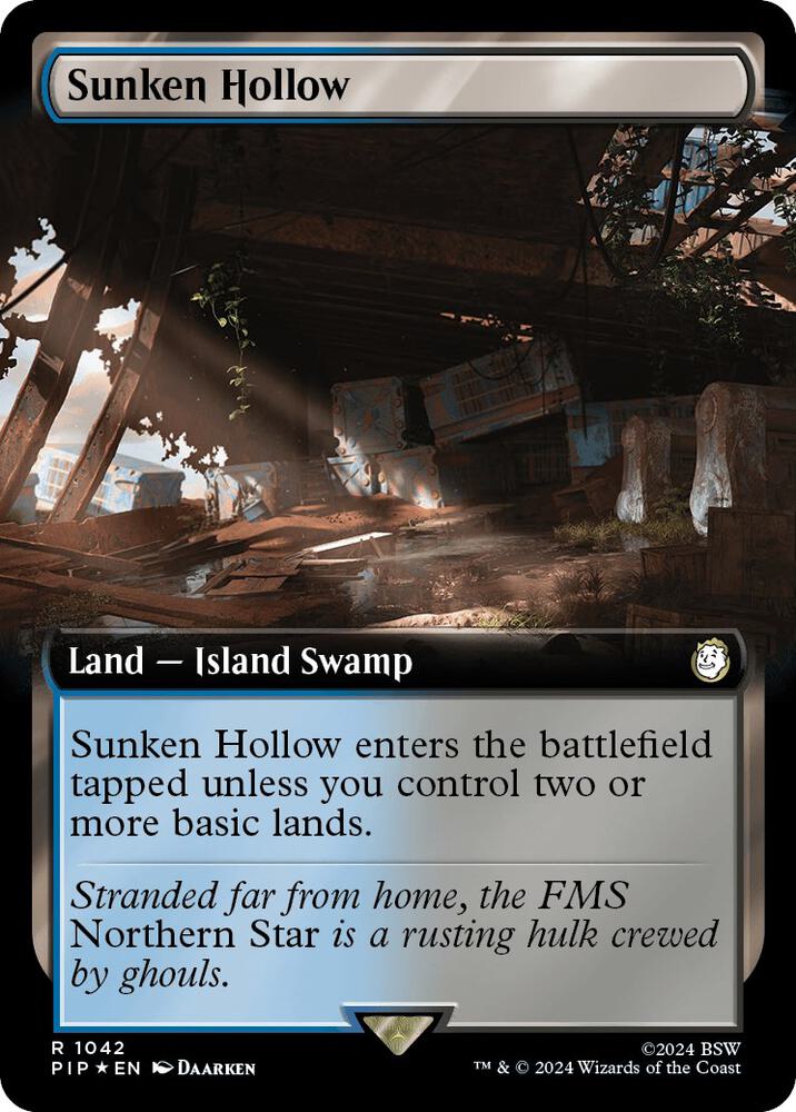 Sunken Hollow (Extended Art) (Surge Foil) | Universes Beyond: Fallout #1042