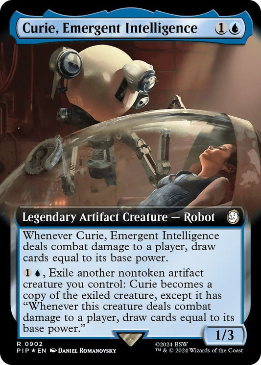 Curie, Emergent Intelligence (Extended Art) (Surge Foil) | Universes Beyond: Fallout #902
