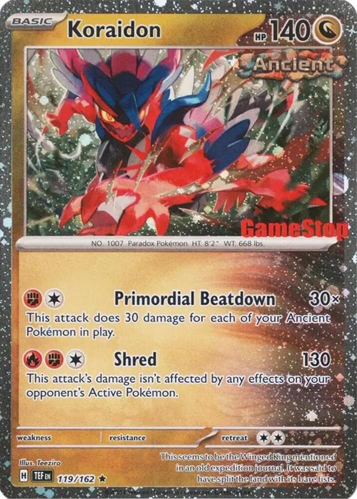 Koraidon (Gamestop Promo) | Miscellaneous Cards & Products #119/162