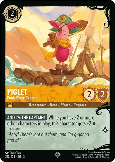 Piglet - Pooh Pirate Captain (223/204) | Illumineer's Quest: Deep Trouble #223/204