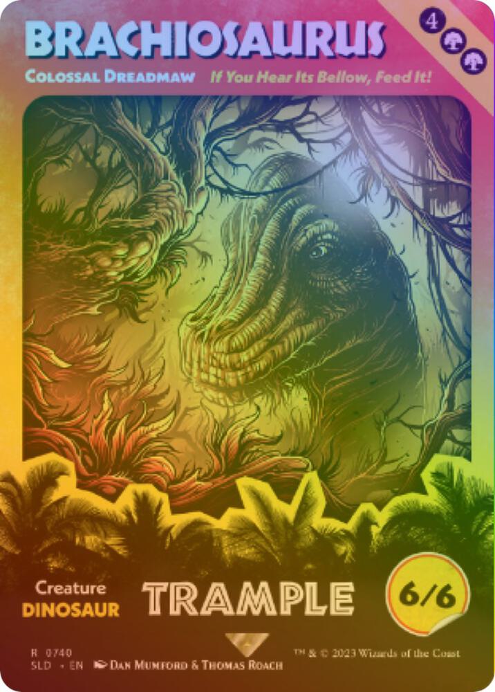 Brachiosaurus - Colossal Dreadmaw (Rainbow Foil) | Secret Lair Drop Series #740