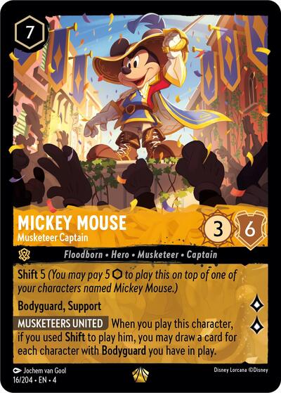 Mickey Mouse - Musketeer Captain | Ursula's Return #16/204
