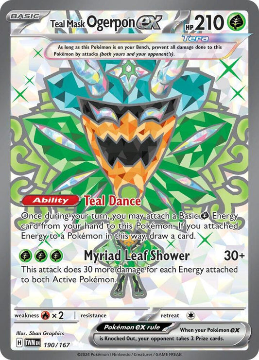 Teal Mask Ogerpon ex - 190/167 | SV06: Twilight Masquerade #190/167