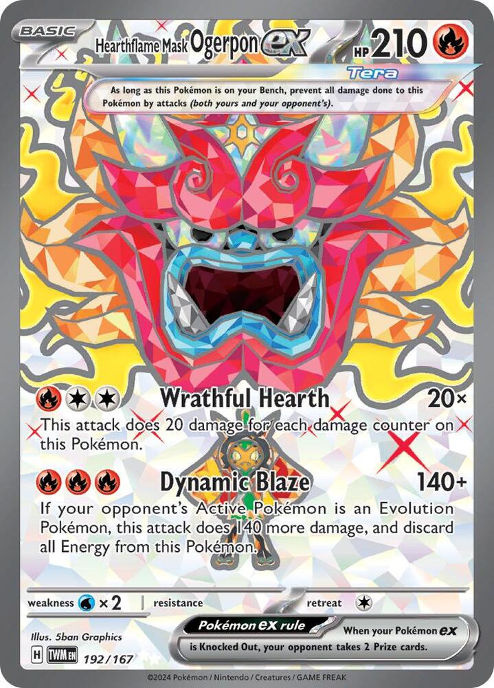Hearthflame Mask Ogerpon ex - 192/167 | SV06: Twilight Masquerade #192/167
