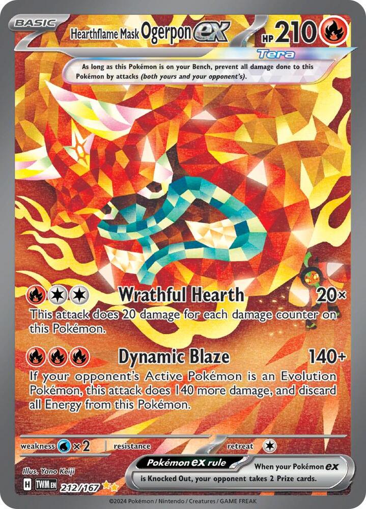 Hearthflame Mask Ogerpon ex - 212/167 | SV06: Twilight Masquerade #212/167