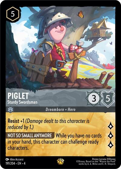 Piglet - Sturdy Swordsman | Ursula's Return #191/204