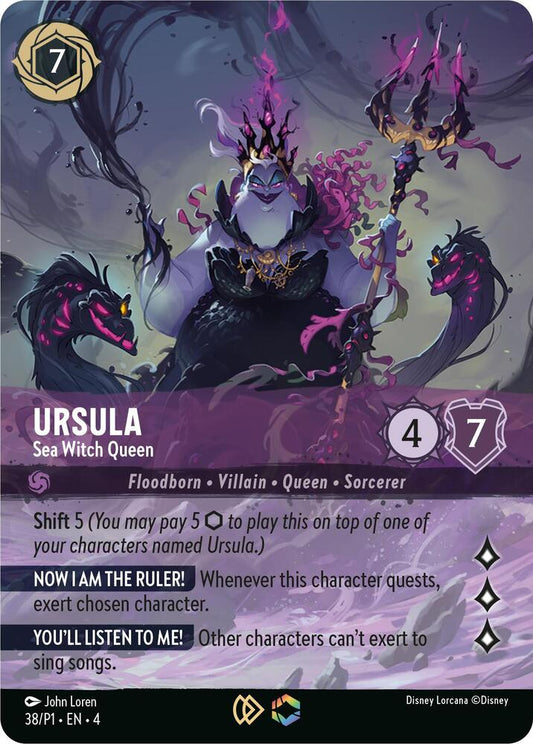 Ursula - Sea Witch Queen (Store Championship) | Disney Lorcana Promo Cards #38