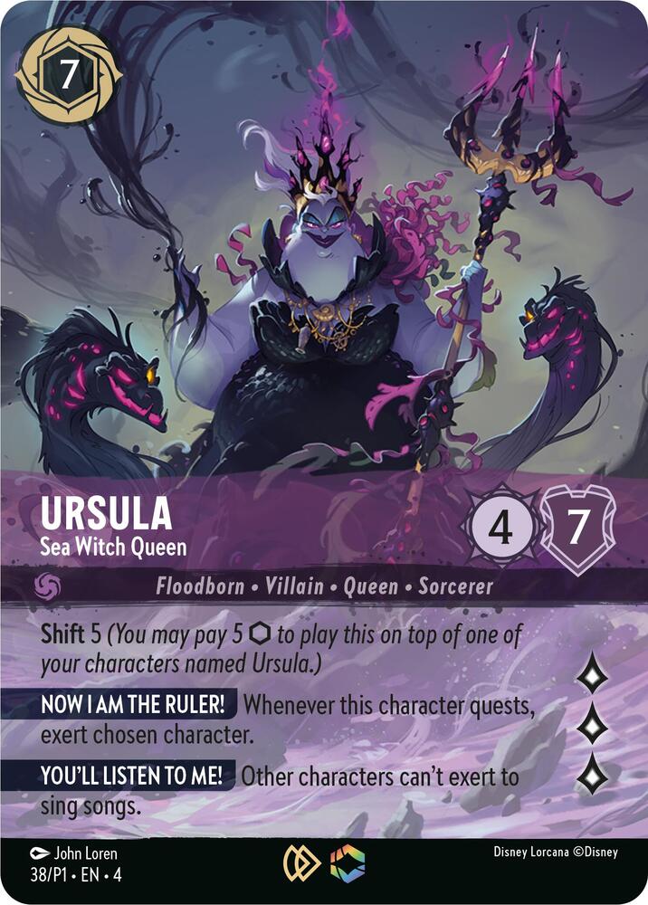 Ursula - Sea Witch Queen (Store Championship) | Disney Lorcana Promo Cards #38