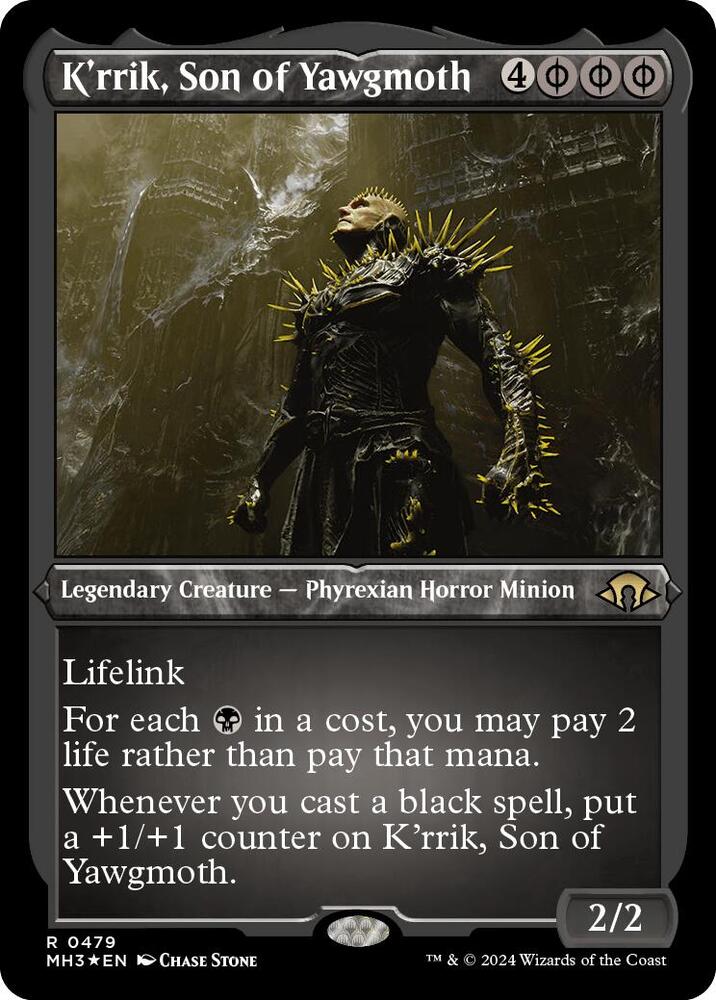K'rrik, Son of Yawgmoth (Foil Etched) | Modern Horizons 3 #479