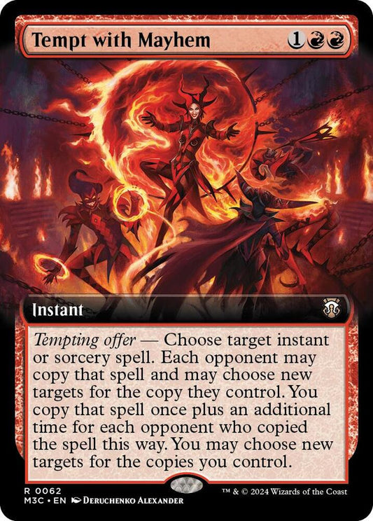 Tempt with Mayhem (Extended Art) (Ripple Foil) | Commander: Modern Horizons 3 #62