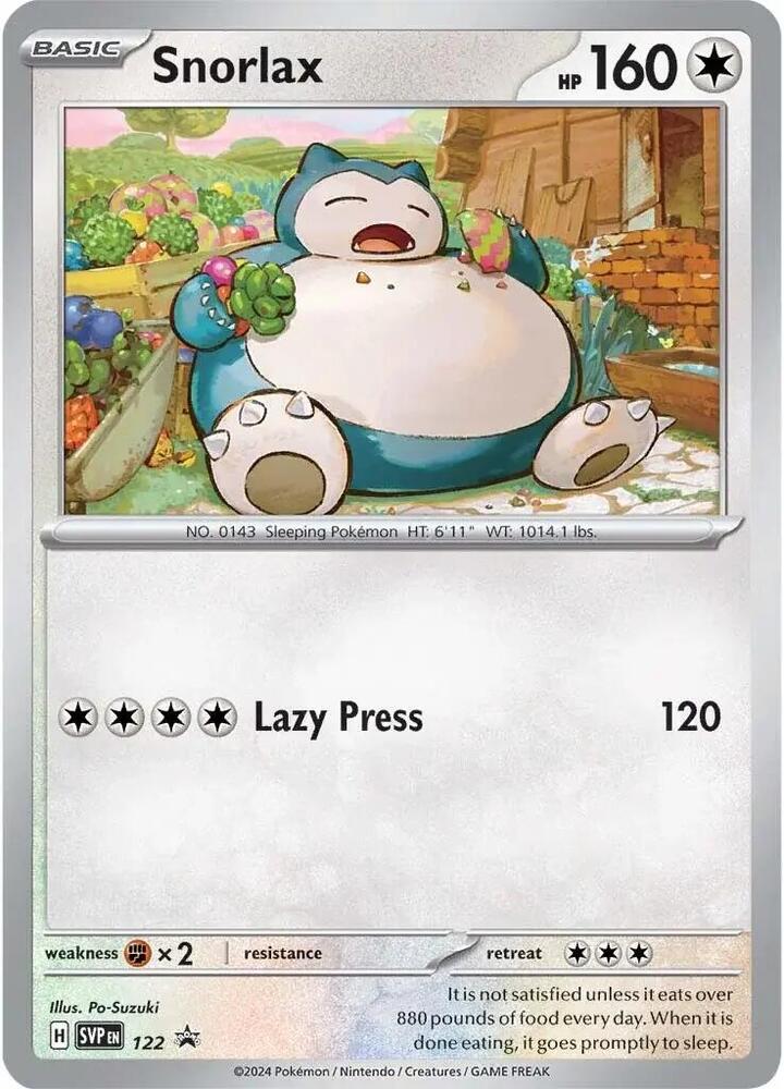 Snorlax - 122 | SV: Scarlet & Violet Promo Cards #122