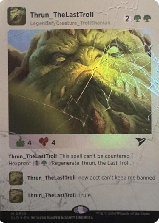 Thrun, the Last Troll (Rainbow Foil) | Secret Lair Drop Series #810