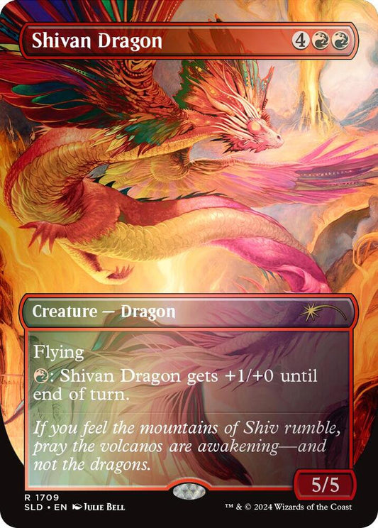 Shivan Dragon (1709) (Rainbow Foil) | Secret Lair Drop Series #1709