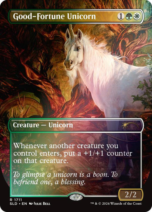 Good-Fortune Unicorn (Rainbow Foil) | Secret Lair Drop Series #1711