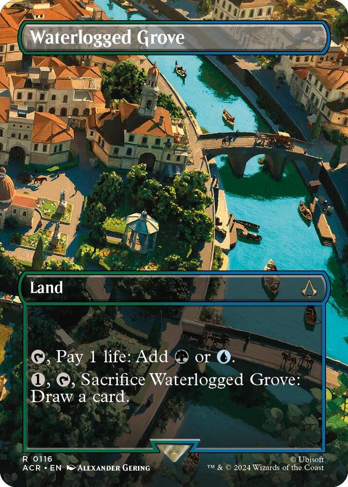 Waterlogged Grove (Borderless) | Universes Beyond: Assassin's Creed #116