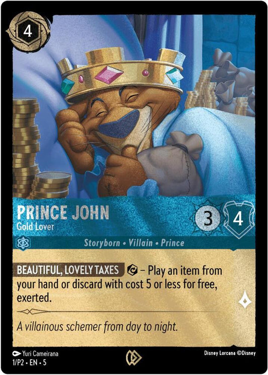 Prince John - Gold Lover | Disney Lorcana Promo Cards #1