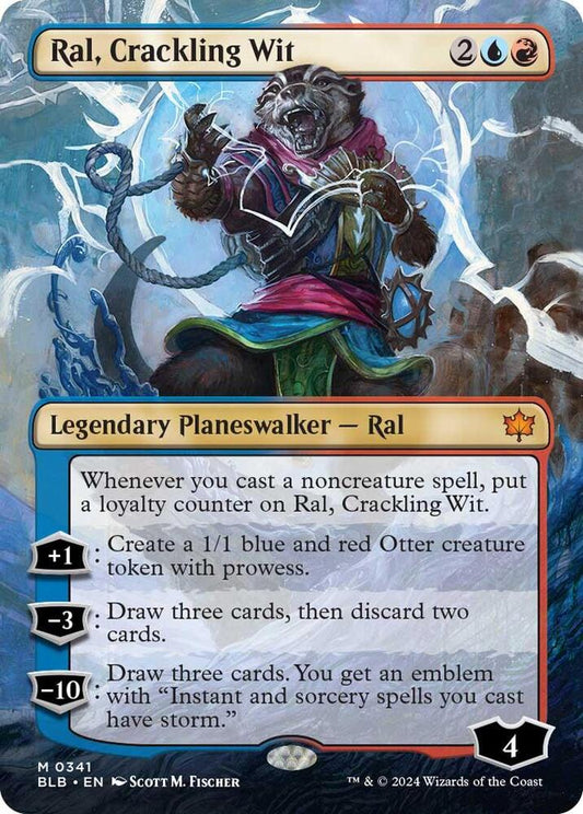 Ral, Crackling Wit (Borderless) | Bloomburrow #341