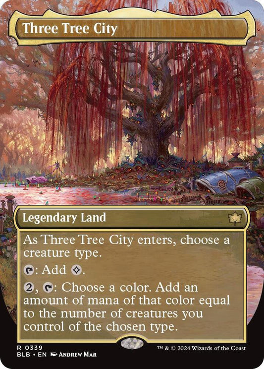Three Tree City (Borderless) (0339) | Bloomburrow #339
