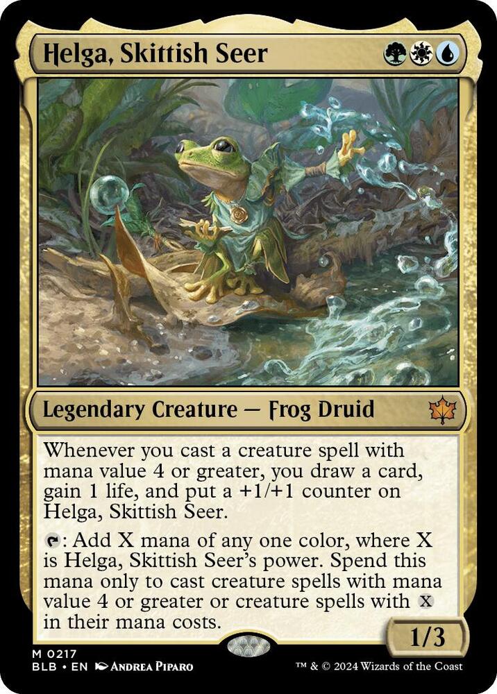 Helga, Skittish Seer | Bloomburrow #217